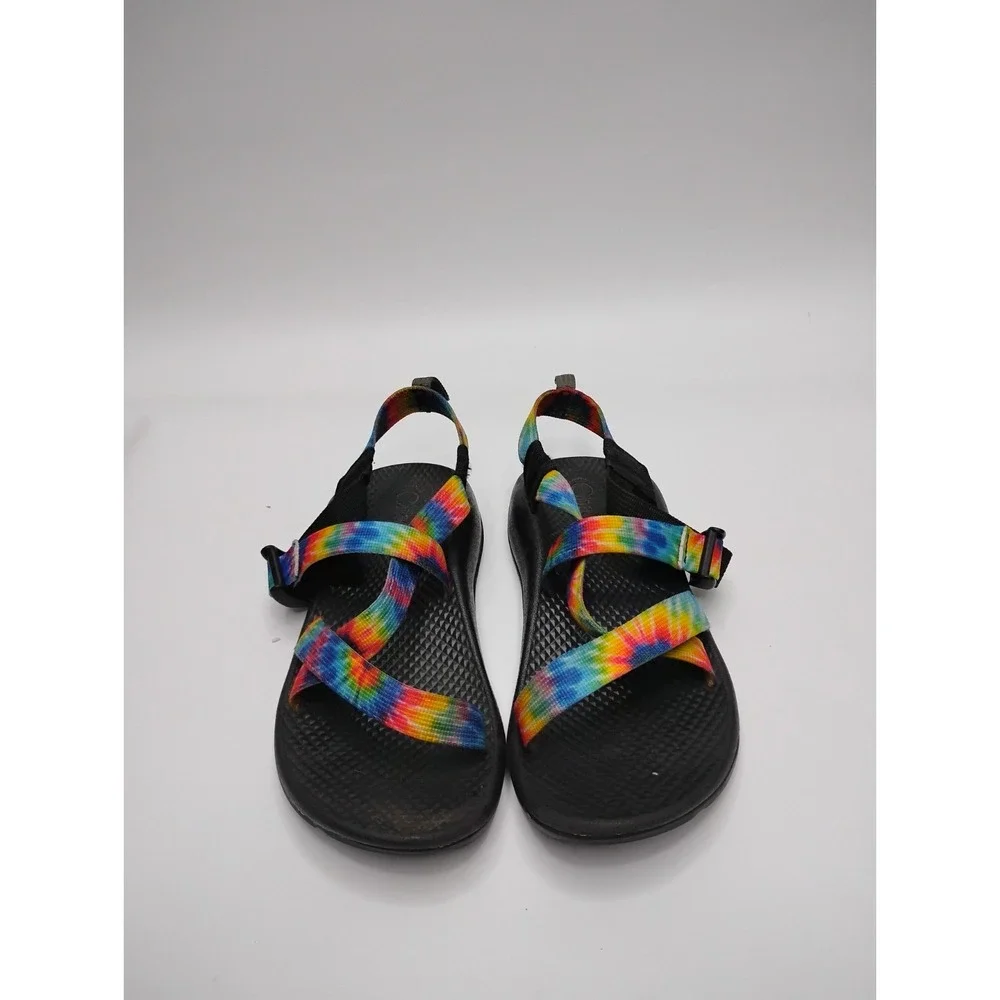 Chaco Z1 Ecotread Sandals Tie Dye Rainbow Multicolor Kids Youth Size 4